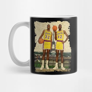 Magic Johnson and James Worthy, 1991 Mug